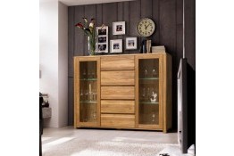 Шкаф комбинированный LAUSANNE 4 из массива дуба